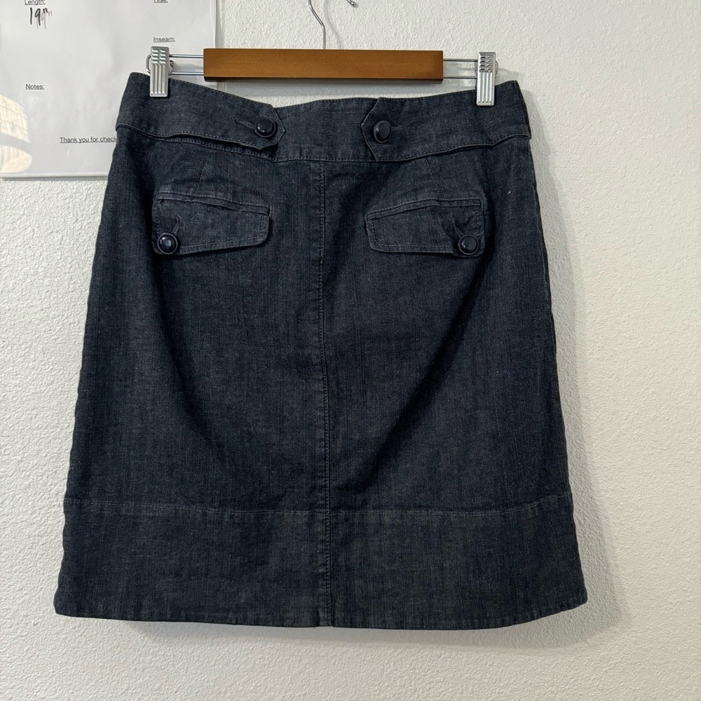 Anthropologie Idra Denim‎ Nautical A-Line Skirt Womens Size 8 Boho Casual - Picture 3 of 5